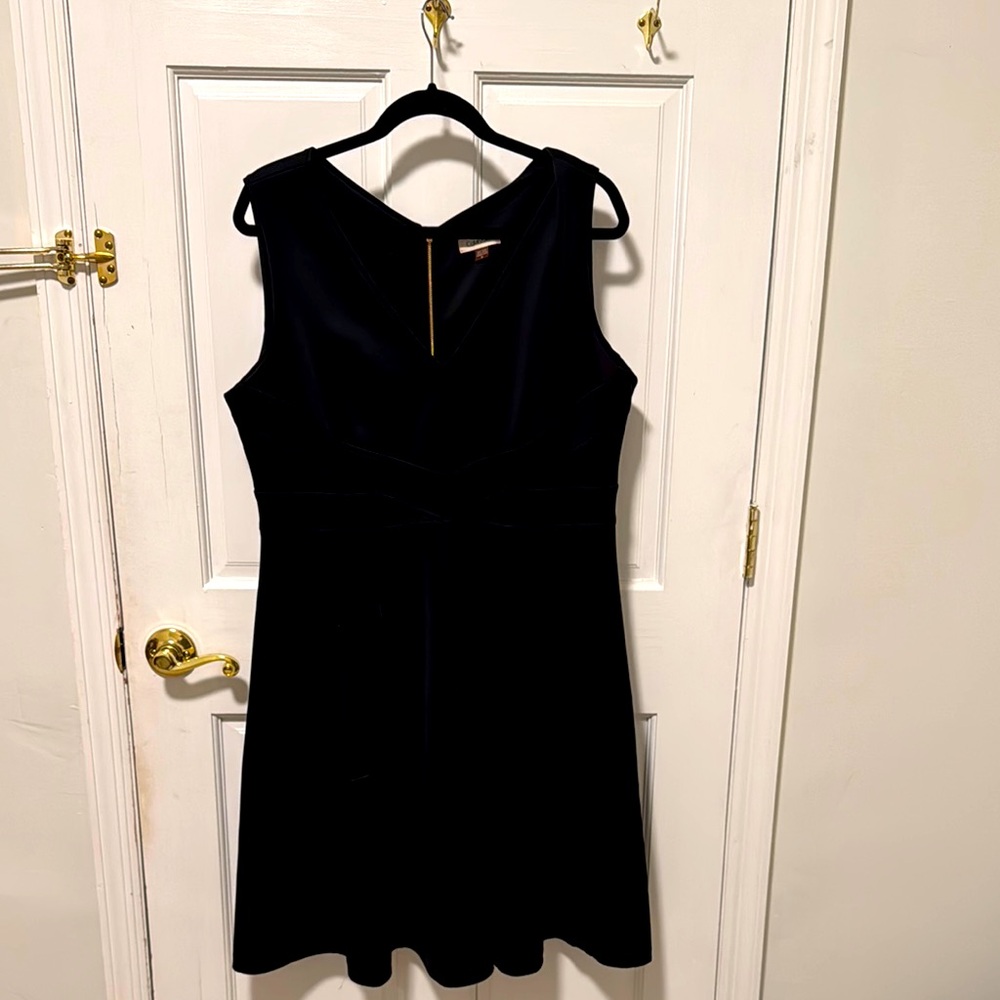 Calvin Klein Black Sleeveless V-neck Dress
